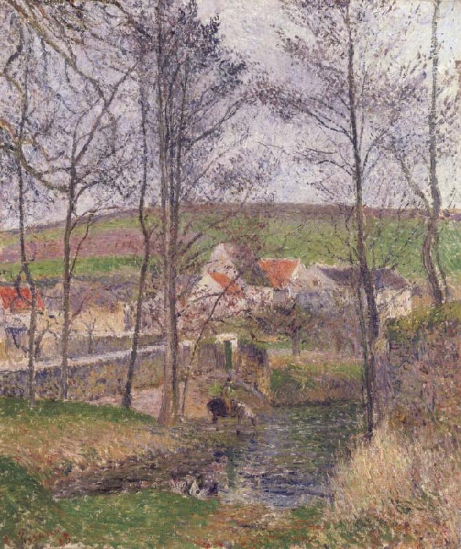 Camille Pissarro The banks of the Viosne at Osny Sweden oil painting art